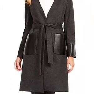 Calvin Klein Cardigan with Vegan Leather Pockets